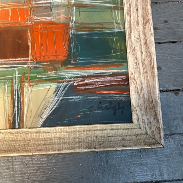 Abstract Contemporary Original Abstract Painting by Stephen Heigh “Transfer” For Sale - Image 3 of 4