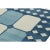Textile Rug & Kilim’s Contemporary Dhurrie Rug in Blue & White Geometric Square Patterns For Sale - Image 7 of 7