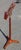 Wood Antique Mahogany Lyre and Brass Music Stand For Sale - Image 7 of 10