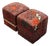 Kilim Hassock Foostools, Set of Two For Sale