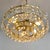 Mid-Century Brutalist Clear Crystal and Brass Chandelier from Palwa, 1970s For Sale - Image 9 of 12
