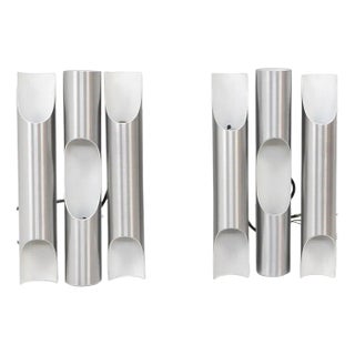 Fuga Wall Lamps by Maija Liisa Komulainen for RAAK Amsterdam, 1970s, Set of 6 For Sale