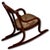 Unusual Antique Very Small Doll Size Bentwood Rocking Chair Possibly a Salesman Sample - Measures 15 Inches Tall For Sale - Image 9 of 18