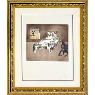 Salvador Dalí, Le Legacy (Rare Hand Signed Aquatint Etching on Japon Paper), 1981 For Sale