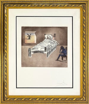 Salvador Dalí, Le Legacy (Rare Hand Signed Aquatint Etching on Japon Paper), 1981