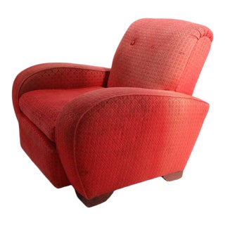 Oversize Art Deco Club Chair After Frankl For Sale