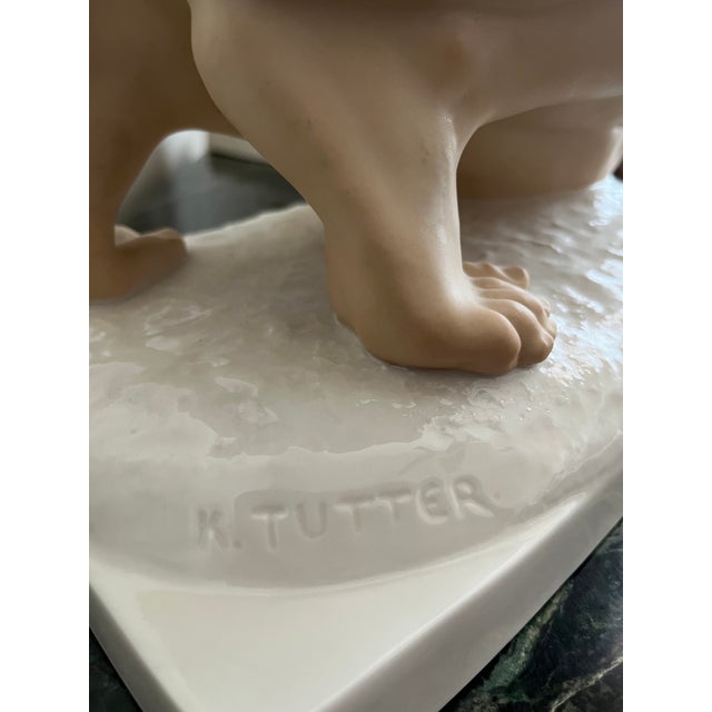 Ceramic Mid-Century Porcelain Female Figure Sculpture For Sale - Image 7 of 11