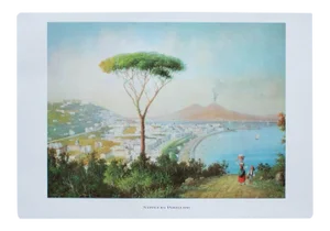 1964 "View to Naples From Posillipo", First Edition Full-Color Print