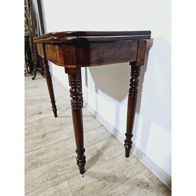 Antique Card Game Table in Mahogany, 1800s For Sale - Image 6 of 18