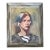 Vintage Original Oil Portrait on Canvas For Sale