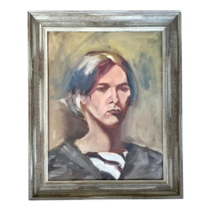 Vintage Original Oil Portrait on Canvas