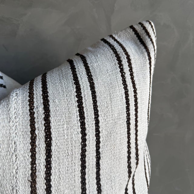 Not Yet Made - Made To Order Vintage Rug Pillow Cover With Stripes For Sale - Image 5 of 7