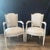 Wood Antique French Louis XVI Neoclassical Painted Armchairs or Fauteuils -a Pair For Sale - Image 7 of 13