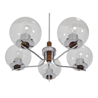 Mid-Century Chandelier, Czechoslovakia, 1960s For Sale