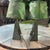 Mid-Century Modern Mid Century Lamps With Green and White Bases and Original Shades-a Pair For Sale - Image 3 of 4