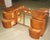 Art Deco Vintage Art Deco Wooden Curved Mirrored Vanity For Sale - Image 3 of 6