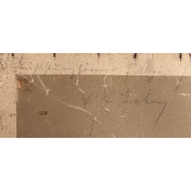 W. A. Hahn, Ruisseau De Montagne, Oil on Cardboard, Framed For Sale - Image 9 of 10