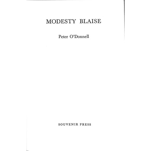 O'DONNELL, Peter [224] pp. Souvenir Press 1965 8" x 5 1/2" Modesty Blaise is a British comic strip featuring a fictional...