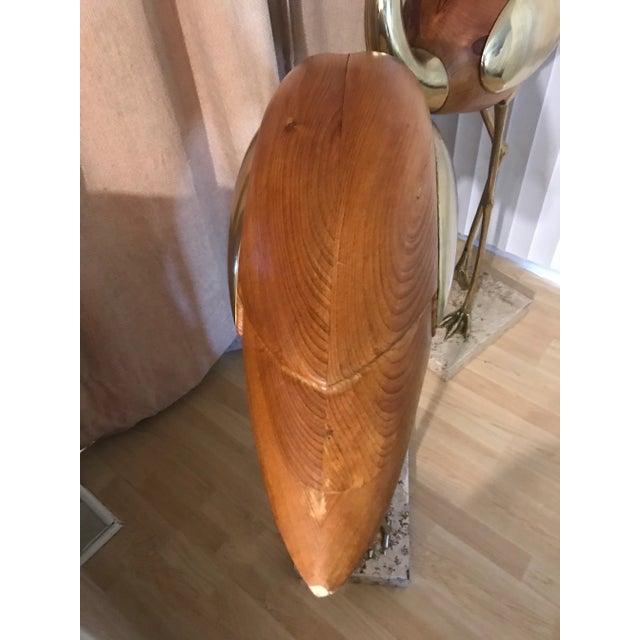 1970s Life-Size Stylized Flamingo Scuptures - a Pair For Sale - Image 9 of 12