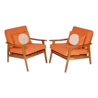 Mid 20th Century Mid Century Modern Danish Teak Armchairs - Set of 2 For Sale