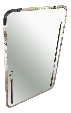 Smoked Glass Mirror, Italy, 1950s