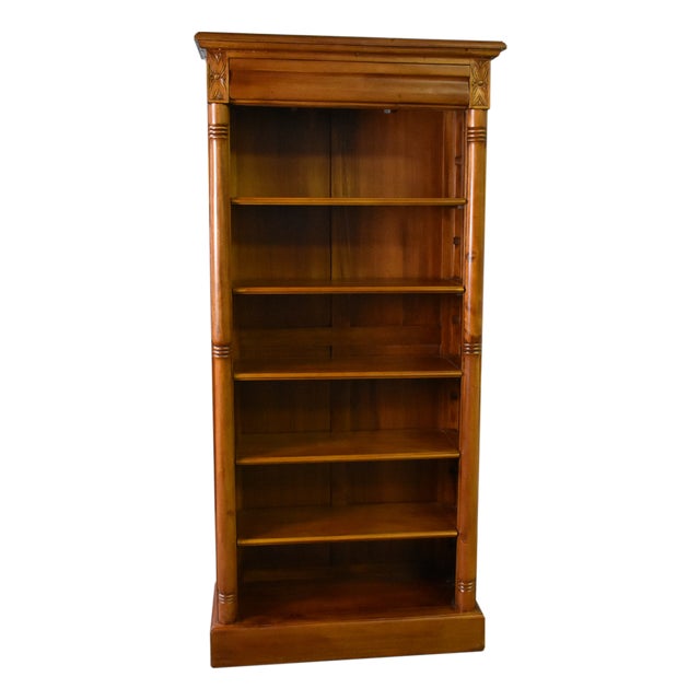 Legacy Open Bookcase - Light Brown Walnut For Sale