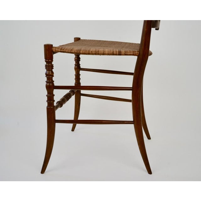1950s Mid-Century Chiavari Chair Model Parisienne with Cane Seat, 1953 For Sale - Image 5 of 16
