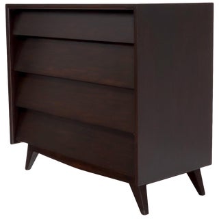 Louver Front Four Drawers Bachelor Chest Dresser For Sale