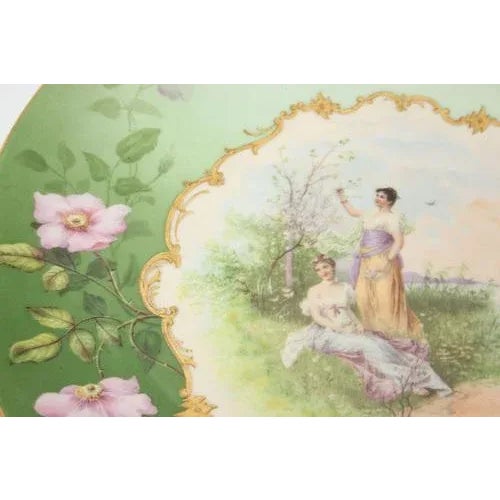 Decorative Porcelain Plate, 1890s For Sale - Image 5 of 6
