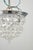 Late 20th Century Restored 9 In. Faceted Crystal Flush Mount Ceiling Light For Sale - Image 4 of 9