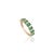 1.61ct Octagon Cut Emerald Bezel Set Stackable Band Ring Size 8 in 14k Gold For Sale - Image 4 of 16