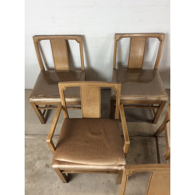 Mid-Century Modern Set of 6 Mid Century Modern Dining Chairs With Limed Walnut Finish For Sale - Image 3 of 18