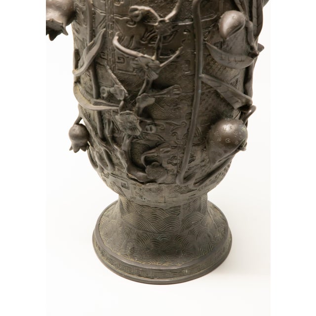 Mid 19th Century Chinese Spelter Urn For Sale - Image 10 of 12