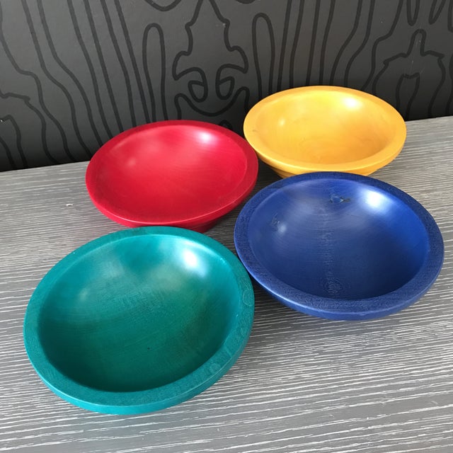 Manzom Vietri Wood Salad Bowls Set of 4 Chairish