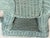 Asparagus Vintage Green Wicker Elephant Side Table With Removable Tray For Sale - Image 8 of 11