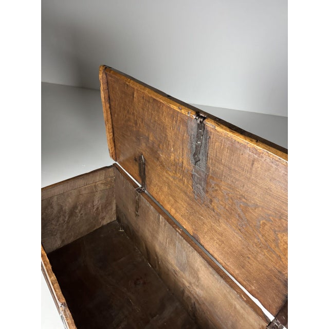Large Antique Spanish Chest, 1700s For Sale - Image 17 of 18