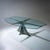 1980s Model Alada Dining Table in Aluminum and Glass by Oscar Tusquets for Casas, Spain, 1980s For Sale - Image 5 of 10