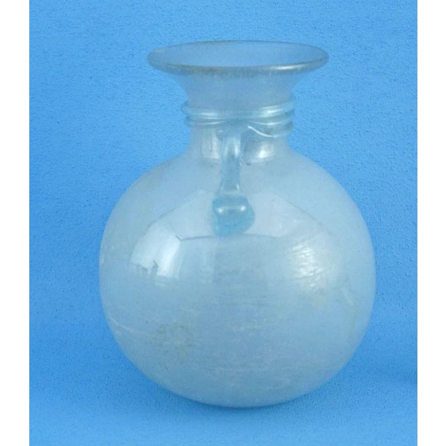 Blue Modern Murano Glass Vase attributed to Seguso Vetri d'Arte, Italy, 1960s For Sale - Image 8 of 14