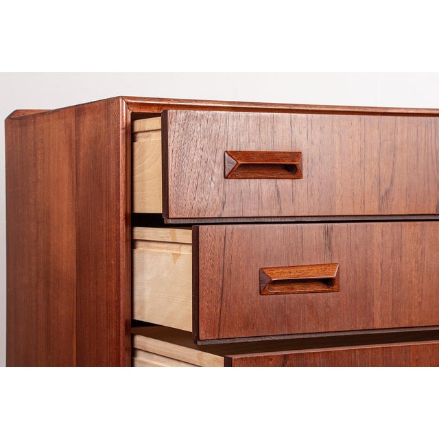 Danish Teak Chest of Drawers by Borge Mogensen for Søborg Mobelfabrik, 1960s For Sale - Image 9 of 18