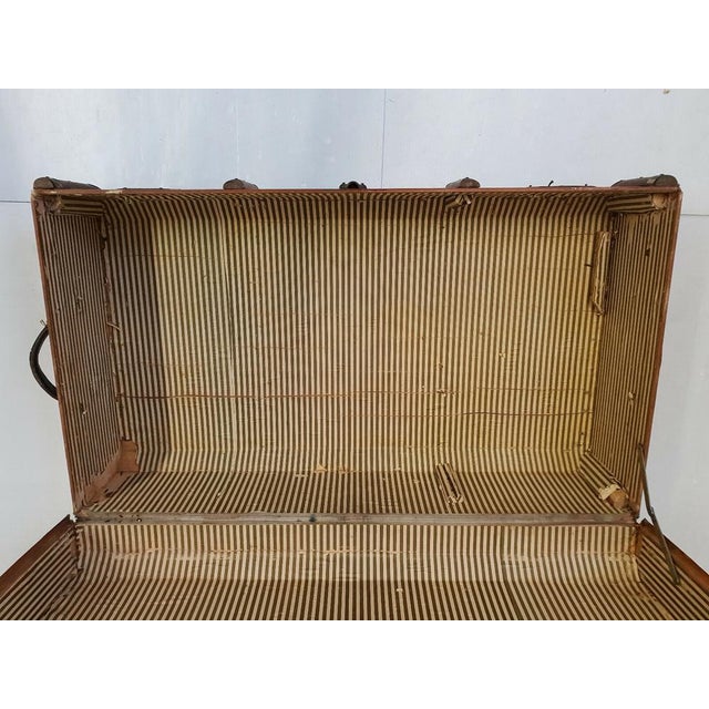 Brown Large Car Trunk, 1920s-1930s For Sale - Image 8 of 11