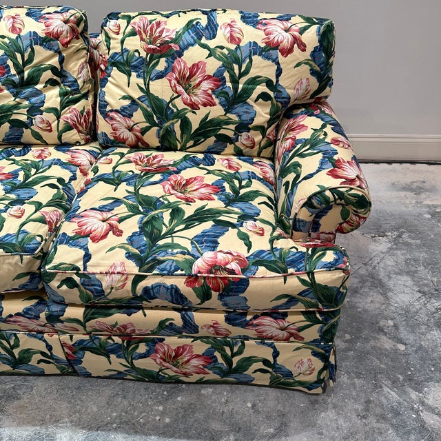 Vintage Yellow Floral Sofa Chairish