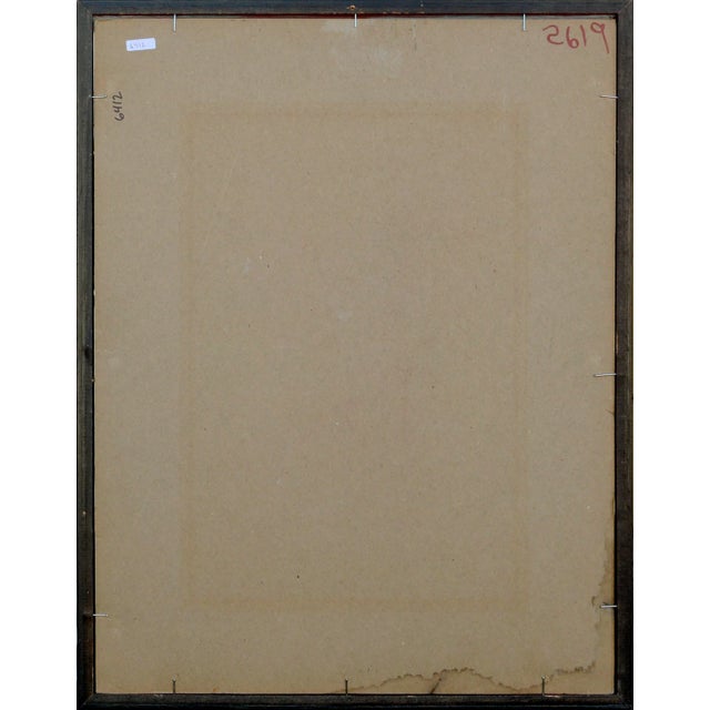 Green Four Faces - Vintage Portrait Study in Red & Green by Clayton Anderson For Sale - Image 8 of 8