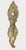 Mid 20th Century Brass 9.375 In. Back Plate With Extra Long Keyhole For Sale - Image 5 of 5