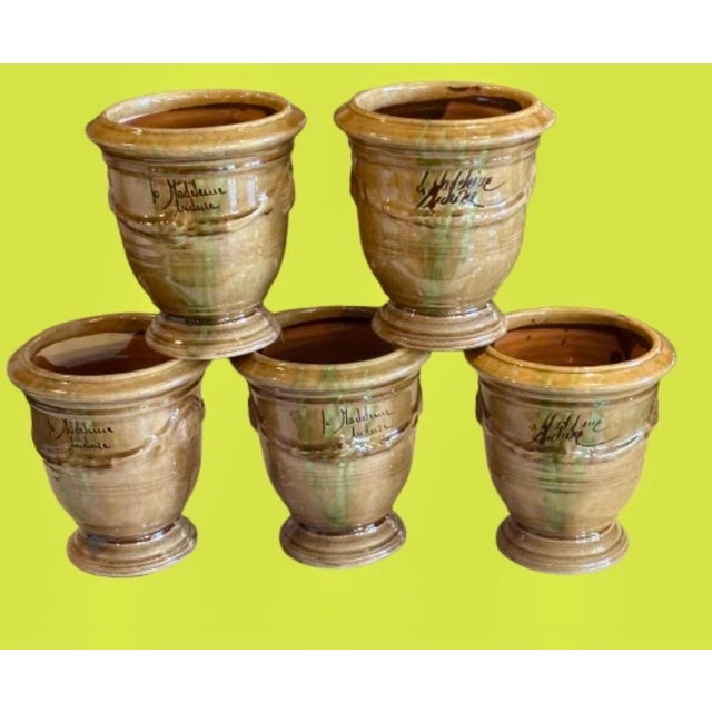 French Five French Anduze Pots in the Flame Color! Limited Supply For Sale - Image 3 of 4