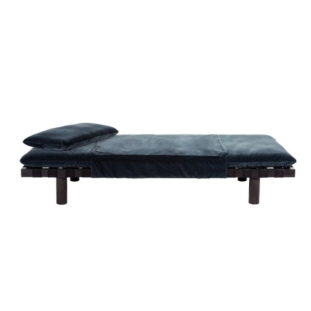 Pallet Daybed 4400G-SS in Dark Grey Velvet & Black Frame by Sebastian Herkner for Pulpo For Sale - Image 12 of 12
