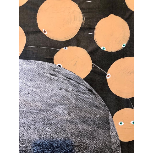 Scoli Acosta, Scoli Acosta Large Contemporary Mixed Media Painting LA Art Red Planet Collage, 2006 For Sale - Image 14 of 18