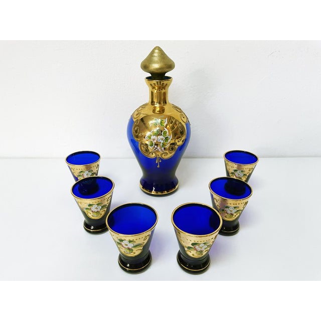 Murano Liquor Set with Bottle, Set of 7 For Sale - Image 14 of 18