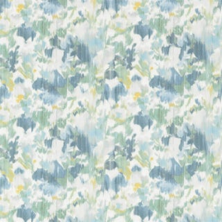 Sanderson Poet`s Garden Fabric in Teal/Indigo For Sale