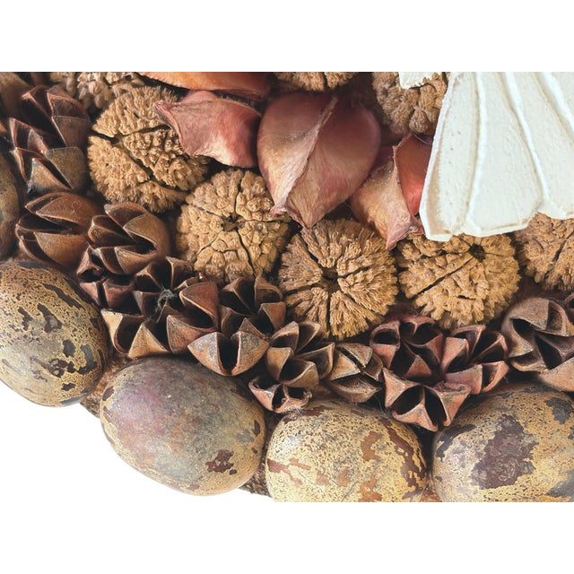Vintage Wooden Dove Bird Sculpture 7.5" Diameter For Sale - Image 4 of 7