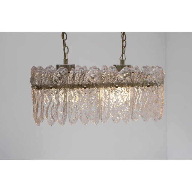 Vintage Crystal Glass Pendant Lamp by Carl Fagerlund for Orrefors, Sweden, 1970s For Sale - Image 17 of 18